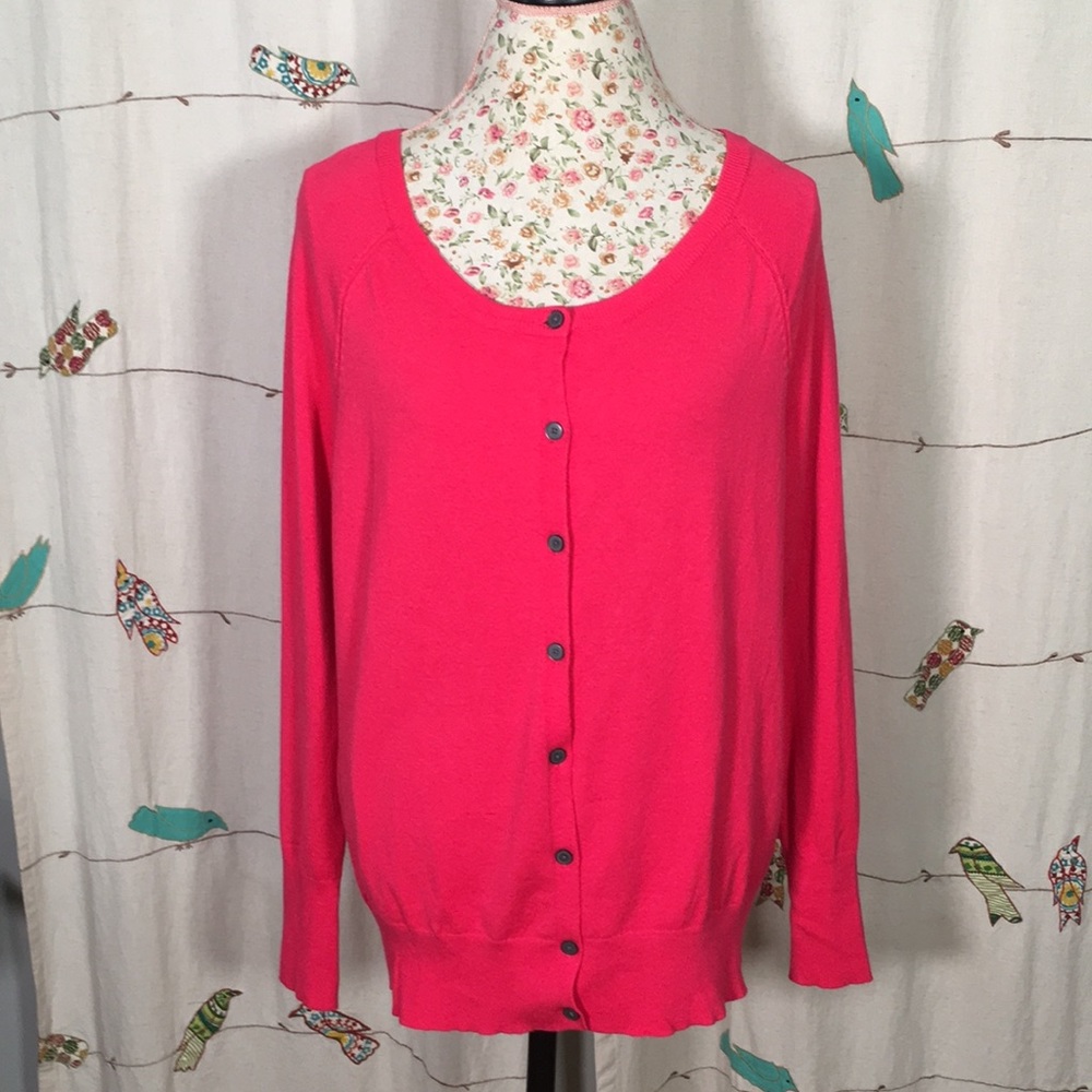 Lane Bryant Fuchsia Cardigan sz 14/16